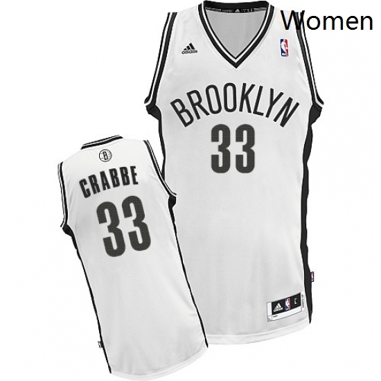 Womens Adidas Brooklyn Nets 33 Allen Crabbe Swingman White Home NBA Jersey Womens Adidas Brooklyn Nets 33 Allen Crabbe Swingman White Home NBA Jersey