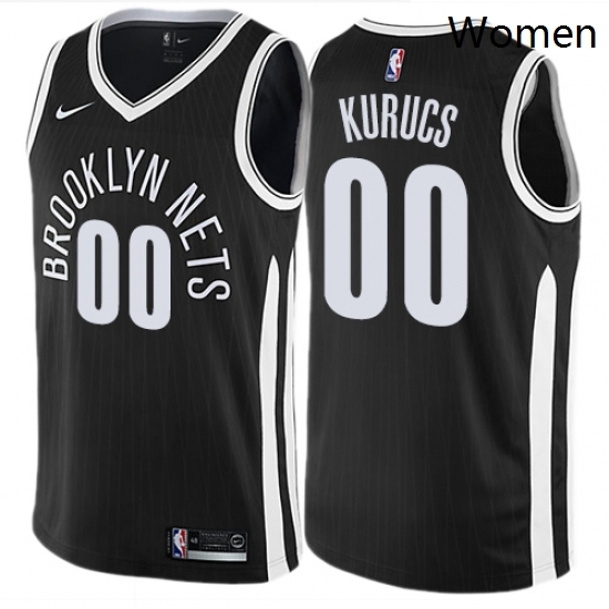 Womens Nike Brooklyn Nets 00 Rodions Kurucs Swingman Black NBA Jersey City Edition Womens Nike Brooklyn Nets 00 Rodions Kurucs Swingman Black NBA Jersey City Edition