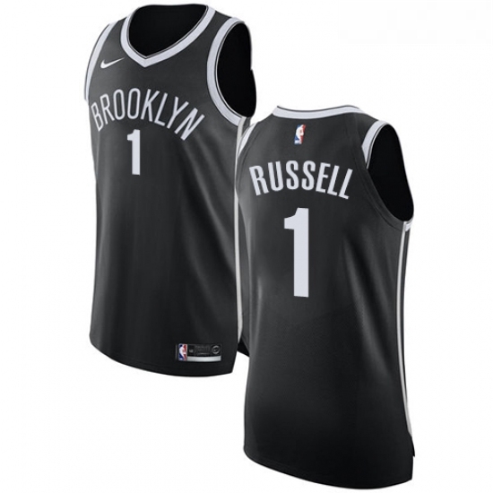 Womens Nike Brooklyn Nets 1 DAngelo Russell Authentic Black Road NBA Jersey Icon Edition Womens Nike Brooklyn Nets 1 DAngelo Russell Authentic Black Road NBA Jersey Icon Edition