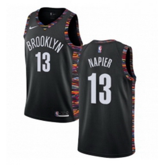 Womens Nike Brooklyn Nets 13 Shabazz Napier Swingman Black NBA Jersey 2018 19 City Edition Womens Nike Brooklyn Nets 13 Shabazz Napier Swingman Black NBA Jersey 2018 19 City Edition