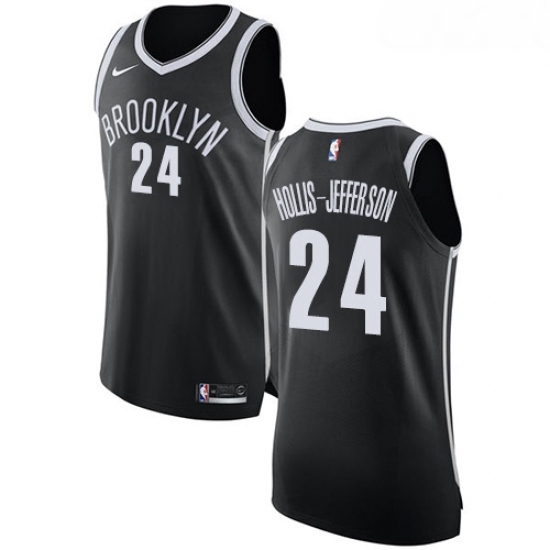 Womens Nike Brooklyn Nets 24 Rondae Hollis Jefferson Authentic Black Road NBA Jersey Icon Edition Womens Nike Brooklyn Nets 24 Rondae Hollis Jefferson Authentic Black Road NBA Jersey Icon Edition