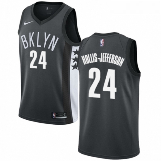 Womens Nike Brooklyn Nets 24 Rondae Hollis Jefferson Authentic Gray NBA Jersey Statement Edition Womens Nike Brooklyn Nets 24 Rondae Hollis Jefferson Authentic Gray NBA Jersey Statement Edition