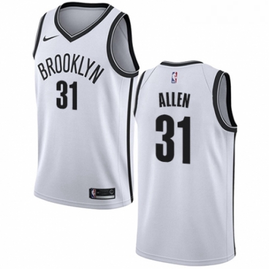 Womens Nike Brooklyn Nets 31 Jarrett Allen Authentic White NBA Jersey Association Edition Womens Nike Brooklyn Nets 31 Jarrett Allen Authentic White NBA Jersey Association Edition