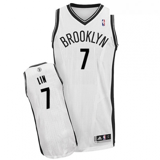 Youth Adidas Brooklyn Nets 7 Jeremy Lin Authentic White Home NBA Jersey Youth Adidas Brooklyn Nets 7 Jeremy Lin Authentic White Home NBA Jersey