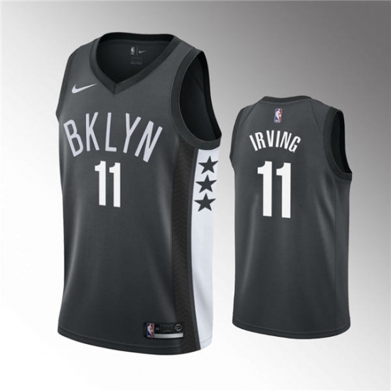 Youth Brooklyn Nets 11 Kyrie Irving 2019-20 Statement Black Jersey Youth Brooklyn Nets 11 Kyrie Irving 2019-20 Statement Black Jersey