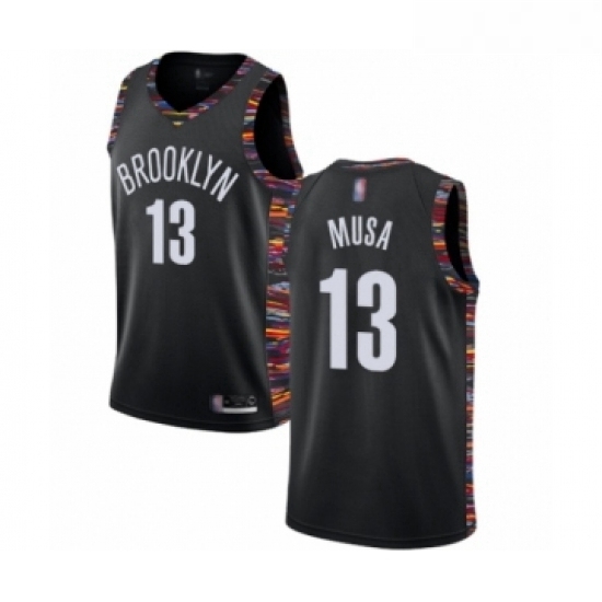 Youth Brooklyn Nets 13 Dzanan Musa Swingman Black Basketball Jersey 2018 19 City Edition Youth Brooklyn Nets 13 Dzanan Musa Swingman Black Basketball Jersey 2018 19 City Edition