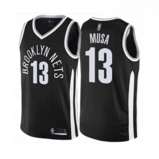 Youth Brooklyn Nets 13 Dzanan Musa Swingman Black Basketball Jersey City Edition Youth Brooklyn Nets 13 Dzanan Musa Swingman Black Basketball Jersey City Edition