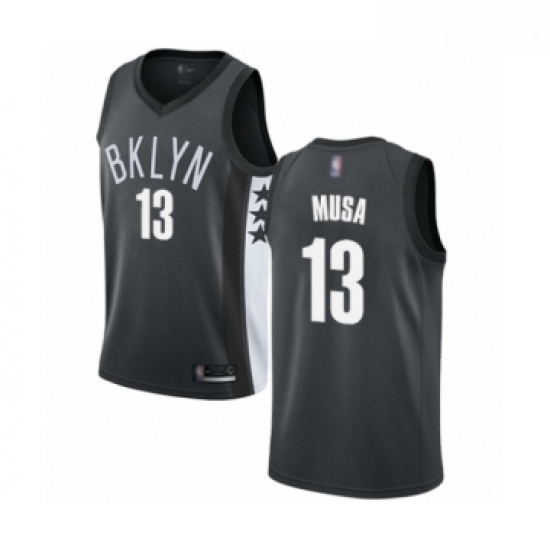 Youth Brooklyn Nets 13 Dzanan Musa Swingman Gray Basketball Jersey Statement Edition Youth Brooklyn Nets 13 Dzanan Musa Swingman Gray Basketball Jersey Statement Edition