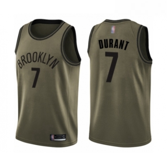 Youth Brooklyn Nets 7 Kevin Durant Swingman Green Salute to Service Basketball Jersey Youth Brooklyn Nets 7 Kevin Durant Swingman Green Salute to Service Basketball Jersey