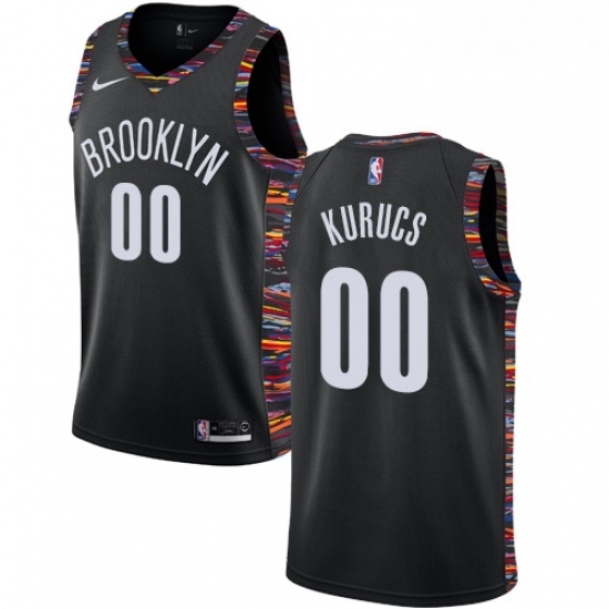 Youth Nike Brooklyn Nets 00 Rodions Kurucs Swingman Black NBA Jersey 2018 19 City Edition Youth Nike Brooklyn Nets 00 Rodions Kurucs Swingman Black NBA Jersey 2018 19 City Edition