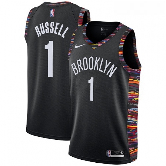 Youth Nike Brooklyn Nets 1 DAngelo Russell Swingman Black NBA Jersey 2018 19 City Edition Youth Nike Brooklyn Nets 1 DAngelo Russell Swingman Black NBA Jersey 2018 19 City Edition