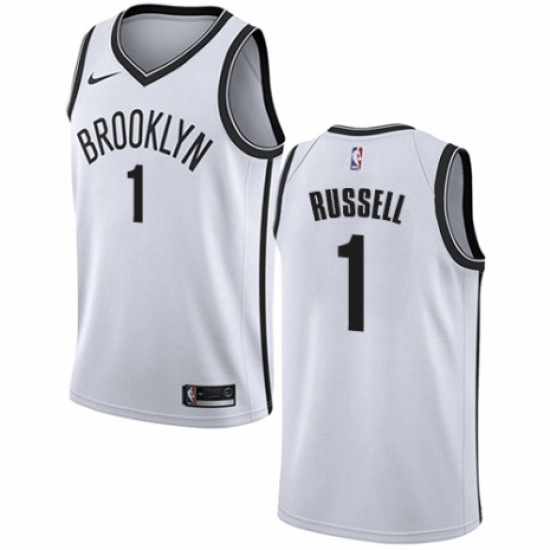 Youth Nike Brooklyn Nets 1 DAngelo Russell Swingman White NBA Jersey Association Edition Youth Nike Brooklyn Nets 1 DAngelo Russell Swingman White NBA Jersey Association Edition
