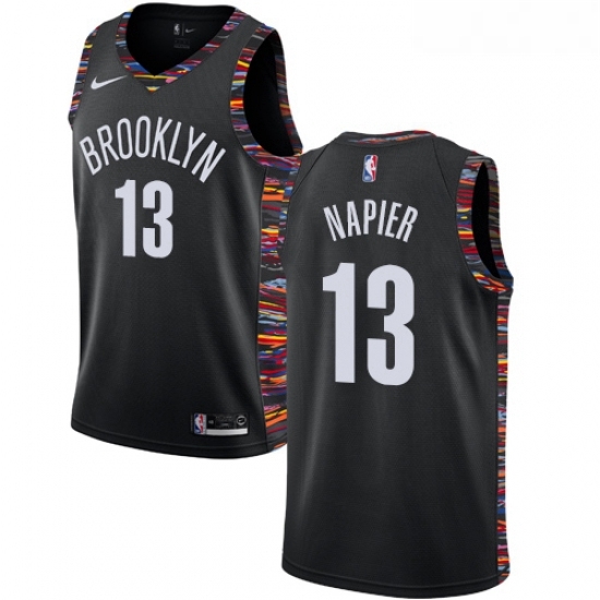 Youth Nike Brooklyn Nets 13 Shabazz Napier Swingman Black NBA Jersey 2018 19 City Edition Youth Nike Brooklyn Nets 13 Shabazz Napier Swingman Black NBA Jersey 2018 19 City Edition