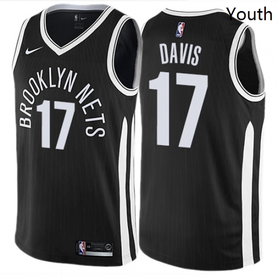 Youth Nike Brooklyn Nets 17 Ed Davis Swingman Black NBA Jersey City Edition Youth Nike Brooklyn Nets 17 Ed Davis Swingman Black NBA Jersey City Edition