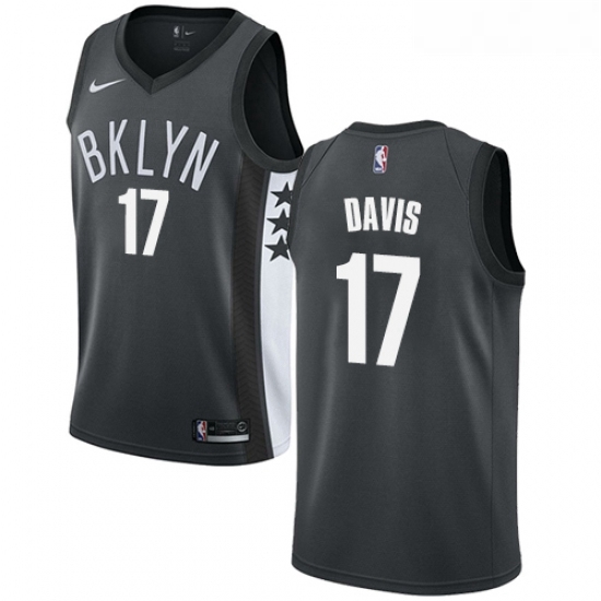 Youth Nike Brooklyn Nets 17 Ed Davis Swingman Gray NBA Jersey Statement Edition Youth Nike Brooklyn Nets 17 Ed Davis Swingman Gray NBA Jersey Statement Edition