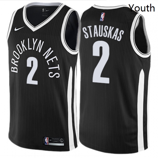 Youth Nike Brooklyn Nets 2 Nik Stauskas Swingman Black NBA Jersey City Edition Youth Nike Brooklyn Nets 2 Nik Stauskas Swingman Black NBA Jersey City Edition