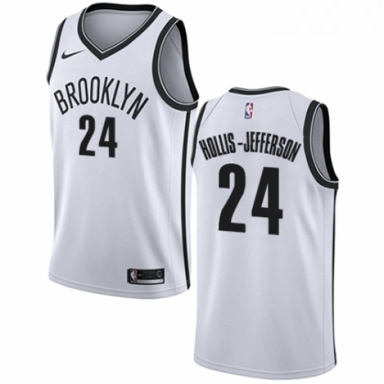 Youth Nike Brooklyn Nets 24 Rondae Hollis Jefferson Authentic White NBA Jersey Association Edition Youth Nike Brooklyn Nets 24 Rondae Hollis Jefferson Authentic White NBA Jersey Association Edition