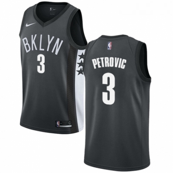 Youth Nike Brooklyn Nets 3 Drazen Petrovic Swingman Gray NBA Jersey Statement Edition Youth Nike Brooklyn Nets 3 Drazen Petrovic Swingman Gray NBA Jersey Statement Edition
