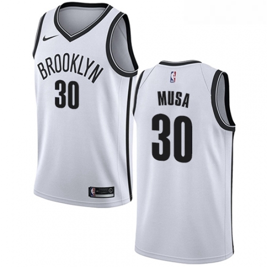Youth Nike Brooklyn Nets 30 Dzanan Musa Swingman White NBA Jersey Association Edition Youth Nike Brooklyn Nets 30 Dzanan Musa Swingman White NBA Jersey Association Edition