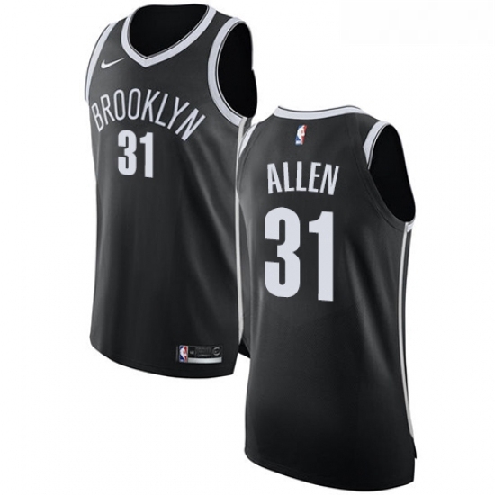 Youth Nike Brooklyn Nets 31 Jarrett Allen Authentic Black Road NBA Jersey Icon Edition Youth Nike Brooklyn Nets 31 Jarrett Allen Authentic Black Road NBA Jersey Icon Edition