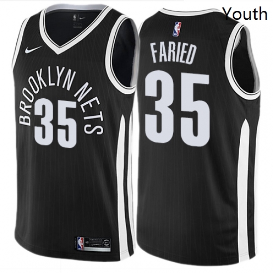 Youth Nike Brooklyn Nets 35 Kenneth Faried Swingman Black NBA Jersey City Edition Youth Nike Brooklyn Nets 35 Kenneth Faried Swingman Black NBA Jersey City Edition