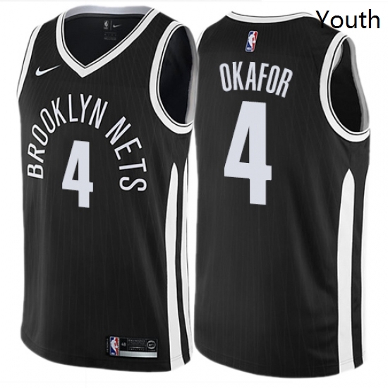 Youth Nike Brooklyn Nets 4 Jahlil Okafor Swingman Black NBA Jersey City Edition Youth Nike Brooklyn Nets 4 Jahlil Okafor Swingman Black NBA Jersey City Edition