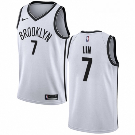 Youth Nike Brooklyn Nets 7 Jeremy Lin Swingman White NBA Jersey Association Edition Youth Nike Brooklyn Nets 7 Jeremy Lin Swingman White NBA Jersey Association Edition
