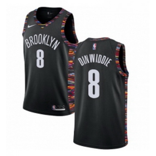 Youth Nike Brooklyn Nets 8 Spencer Dinwiddie Swingman Black NBA Jersey 2018 19 City Edition Youth Nike Brooklyn Nets 8 Spencer Dinwiddie Swingman Black NBA Jersey 2018 19 City Edition
