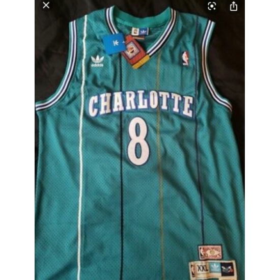 Charlotte 8 Kobe Bryant Teal Throwback Jersey Charlotte 8 Kobe Bryant Teal Throwback Jersey