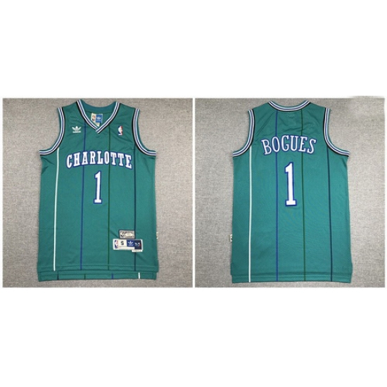 Hornets 1 Muggsy Bogues Green Hardwood Classics Jersey Hornets 1 Muggsy Bogues Green Hardwood Classics Jersey