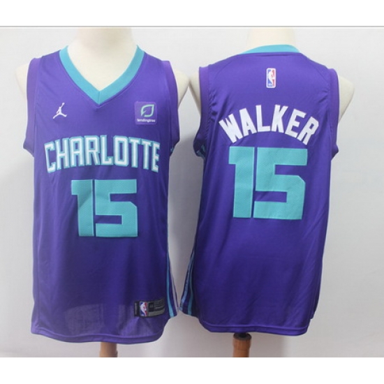 Hornets 15 Kemba Walker Purple Nike Swingman Jersey Hornets 15 Kemba Walker Purple Nike Swingman Jersey