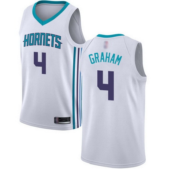 Hornets 4 Devonte Graham White Basketball Jordan Swingman Association Edition Jersey Hornets 4 Devonte Graham White Basketball Jordan Swingman Association Edition Jersey