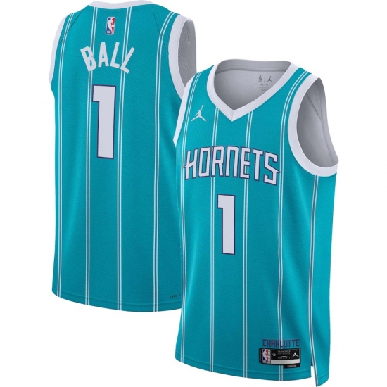 Men Charlotte Hornets #1 LaMelo Ball Blue Stitched NBA Jersey Men Charlotte Hornets #1 LaMelo Ball Blue Stitched NBA Jersey