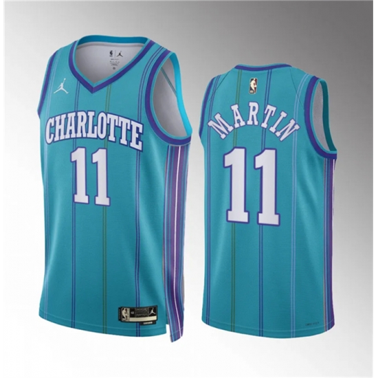 Men Charlotte Hornets 11 Cody Martin Teal 2023 24 Classic Edition Stitched Basketball Jersey Men Charlotte Hornets 11 Cody Martin Teal 2023 24 Classic Edition Stitched Basketball Jersey