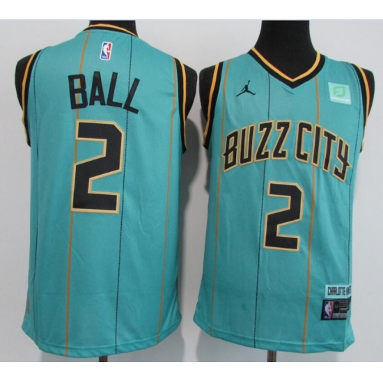 Men Charlotte Hornets 2 LaMelo Ball Teal 2020 21 City Edition Swin Men Charlotte Hornets 2 LaMelo Ball Teal 2020 21 City Edition Swin