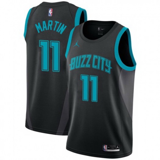 Men Nike Charlotte Hornets 11 Cody Martin Black NBA Jordan Swingman City Edition 2018 19 Jersey Men Nike Charlotte Hornets 11 Cody Martin Black NBA Jordan Swingman City Edition 2018 19 Jersey