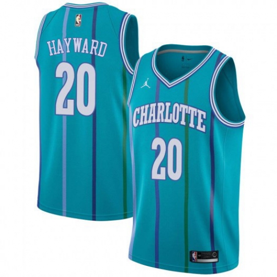 Men Nike Charlotte Hornets 20 Gordon Hayward Aqua NBA Jordan Swingman Hardwood Classics Jersey Men Nike Charlotte Hornets 20 Gordon Hayward Aqua NBA Jordan Swingman Hardwood Classics Jersey