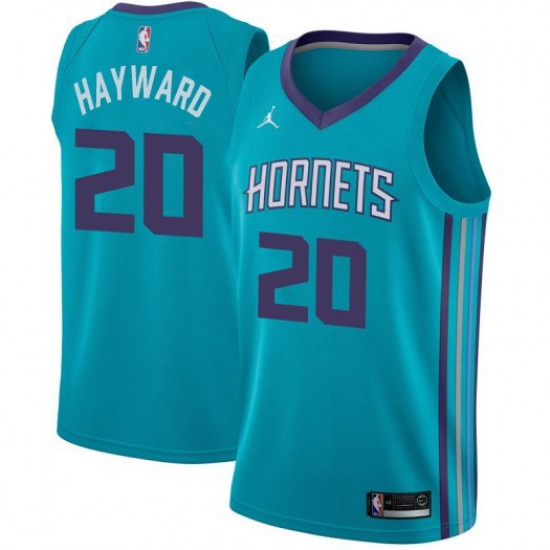 Men Nike Charlotte Hornets 20 Gordon Hayward Teal NBA Jordan Swingman Icon Edition Jersey Men Nike Charlotte Hornets 20 Gordon Hayward Teal NBA Jordan Swingman Icon Edition Jersey