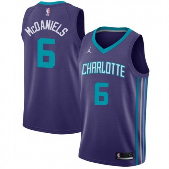 Men Nike Charlotte Hornets 6 Jalen McDaniels Purple NBA Jordan Swingman Statement Edition Jersey Men Nike Charlotte Hornets 6 Jalen McDaniels Purple NBA Jordan Swingman Statement Edition Jersey