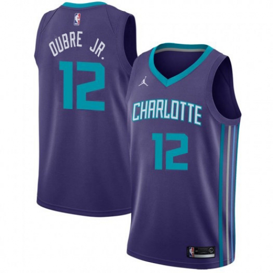 Nike Charlotte Hornets 12 Kelly Oubre Jr Purple NBA Jordan Swingman Statement Edition Jersey Nike Charlotte Hornets 12 Kelly Oubre Jr Purple NBA Jordan Swingman Statement Edition Jersey