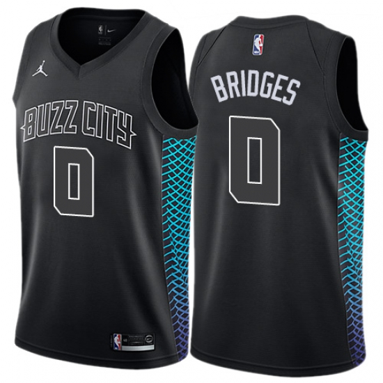 Nike Hornets #0 Miles Bridges Black NBA Jordan Swingman City Edition Jersey Nike Hornets #0 Miles Bridges Black NBA Jordan Swingman City Edition Jersey