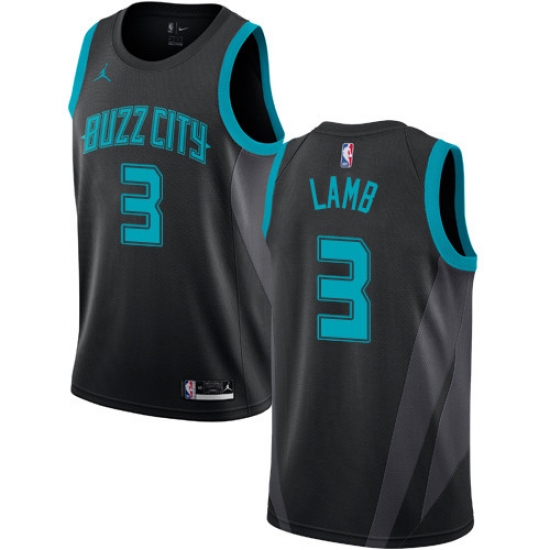 Nike Hornets #3 Jeremy Lamb Black NBA Jordan Swingman City Edition 2018 19 Jersey Nike Hornets #3 Jeremy Lamb Black NBA Jordan Swingman City Edition 2018 19 Jersey
