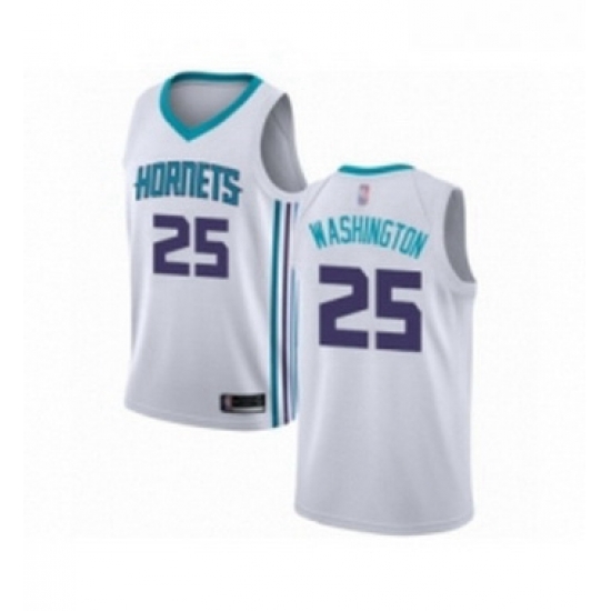 Womens Jordan Charlotte Hornets 25 PJ Washington Authentic White Basketball Jersey Association Edition Womens Jordan Charlotte Hornets 25 PJ Washington Authentic White Basketball Jersey Association Edition