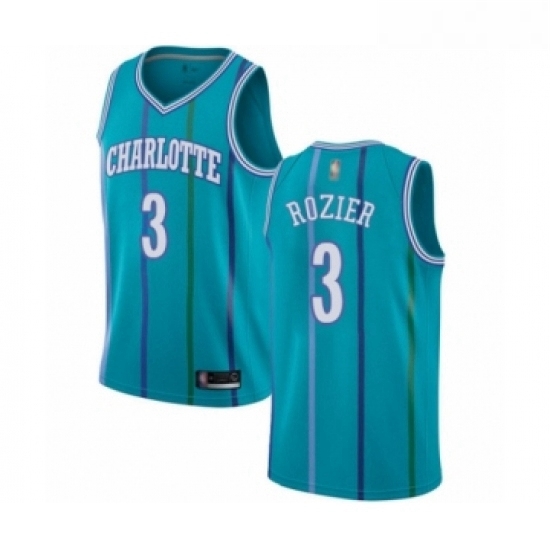 Womens Jordan Charlotte Hornets 3 Terry Rozier Authentic Aqua Hardwood Classics Basketball Jersey Womens Jordan Charlotte Hornets 3 Terry Rozier Authentic Aqua Hardwood Classics Basketball Jersey