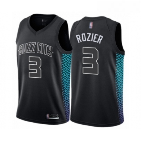 Womens Jordan Charlotte Hornets 3 Terry Rozier Swingman Black Basketball Jersey City Edition Womens Jordan Charlotte Hornets 3 Terry Rozier Swingman Black Basketball Jersey City Edition