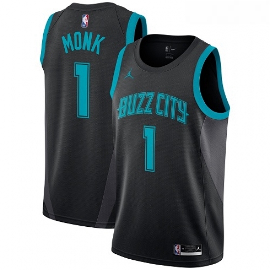 Womens Nike Jordan Charlotte Hornets 1 Malik Monk Swingman Black NBA Jersey 2018 19 City Edition Womens Nike Jordan Charlotte Hornets 1 Malik Monk Swingman Black NBA Jersey 2018 19 City Edition