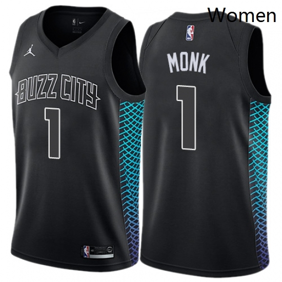 Womens Nike Jordan Charlotte Hornets 1 Malik Monk Swingman Black NBA Jersey City Edition Womens Nike Jordan Charlotte Hornets 1 Malik Monk Swingman Black NBA Jersey City Edition