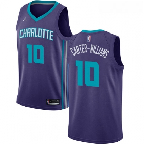 Womens Nike Jordan Charlotte Hornets 10 Michael Carter Williams Swingman Purple NBA Jersey Statement Edition Womens Nike Jordan Charlotte Hornets 10 Michael Carter Williams Swingman Purple NBA Jersey Statement Edition