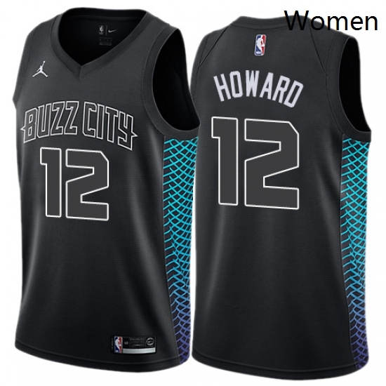 Womens Nike Jordan Charlotte Hornets 12 Dwight Howard Swingman Black NBA Jersey City Edition Womens Nike Jordan Charlotte Hornets 12 Dwight Howard Swingman Black NBA Jersey City Edition
