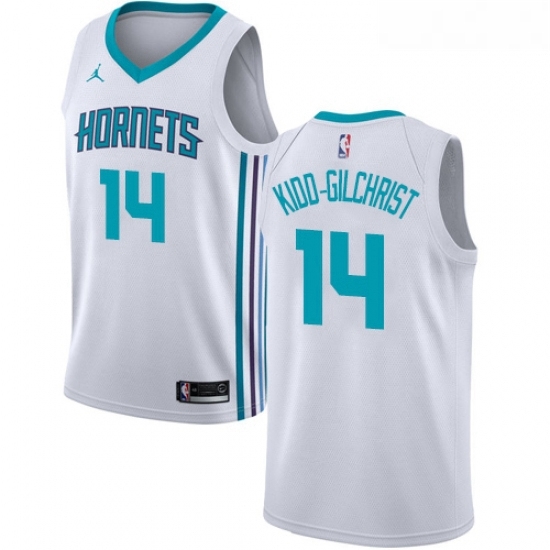 Womens Nike Jordan Charlotte Hornets 14 Michael Kidd Gilchrist Authentic White NBA Jersey Association Edition Womens Nike Jordan Charlotte Hornets 14 Michael Kidd Gilchrist Authentic White NBA Jersey Association Edition